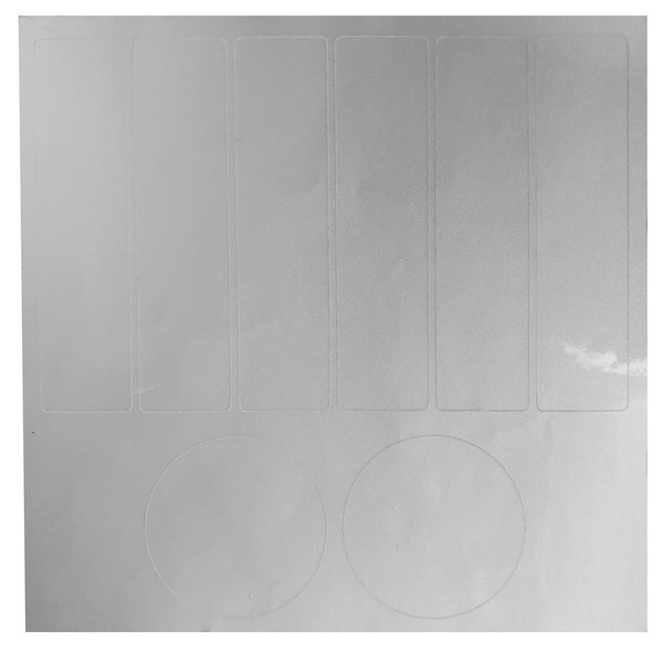 Reflective Stripes Kit,6x 1"X4", 2x 2" Round,Grey | Dynamic Safety | All Safety