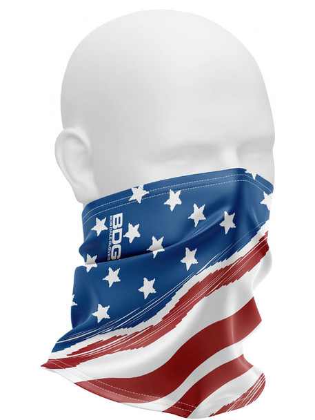 Neck Gaiter USA Flag Design | Bob Dale Gloves | All Safety
