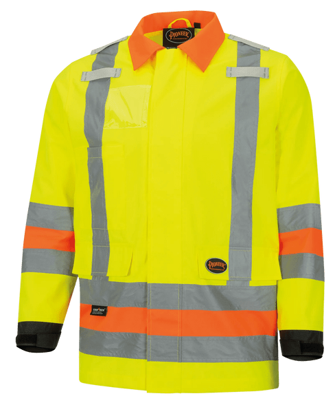 Hi-Viz Traffic Control Waterproof Safety Jacket | Pioneer 6037 | All Safety