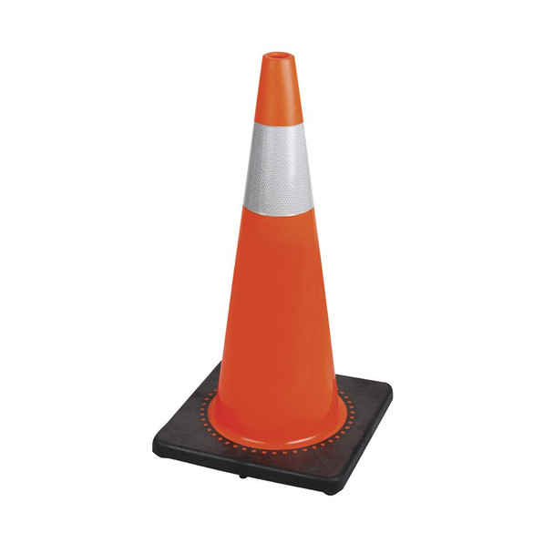 28" (70 cm) Premium PVC Flexible Safety Cone | Pioneer 183N | All Safety