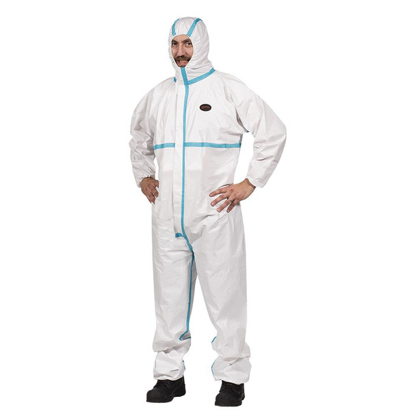 Microporous Disposable Coveralls - Type 4 - Zipper Closure | Pioneer 2076 | All Safety