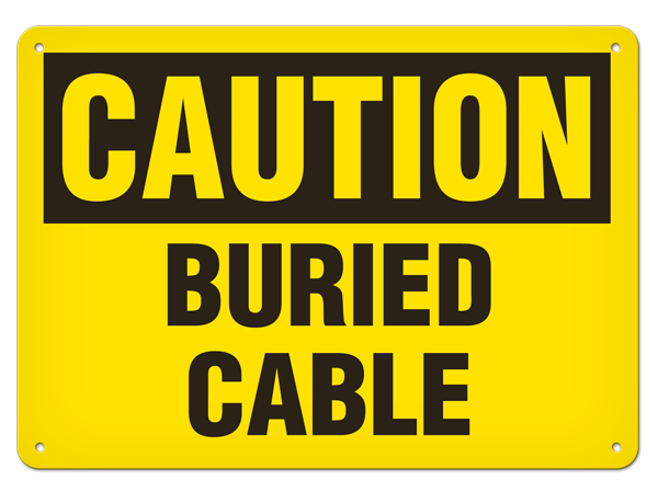 OSHA Safety Sign | Caution Buried Cable | Incom Signs | All Safety