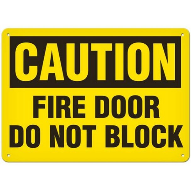 OSHA Safety Sign | Caution Fire Door | Incom Signs | All Safety