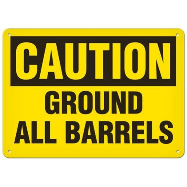 OSHA Safety Sign | Caution Ground Barr | Incom Signs | All Safety
