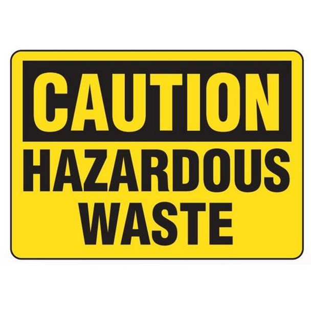OSHA Safety Sign | Caution Haz Waste | INCOM SS2077