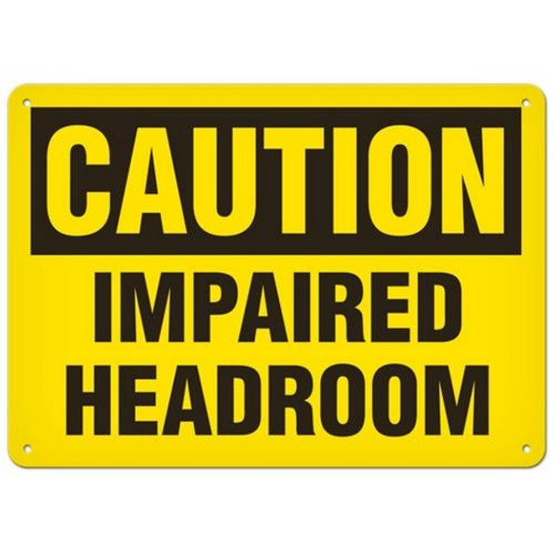 OSHA Safety Sign | Caution Impair Head | Incom Signs | All Safety