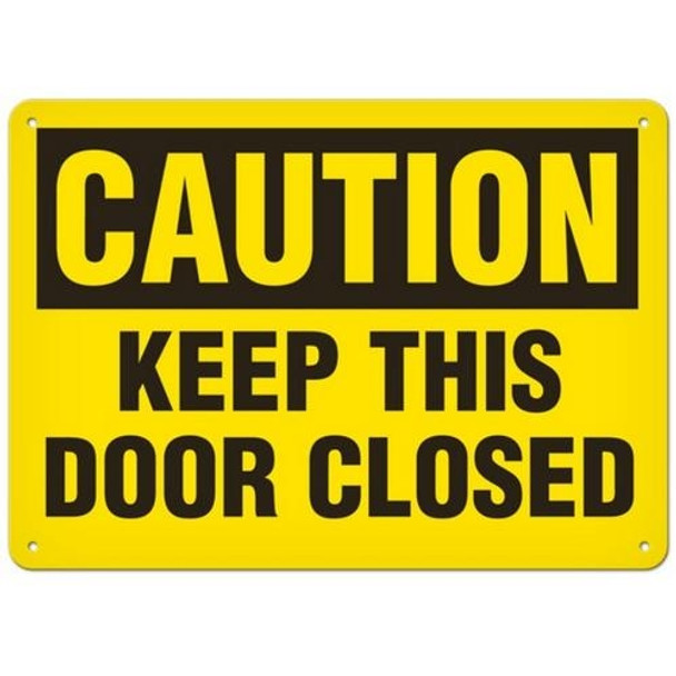 OSHA Safety Sign | Caution Keep Closed | Incom Signs | All Safety
