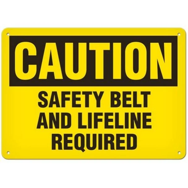OSHA Safety Sign | Caution Safety Belt | Incom Signs | All Safety