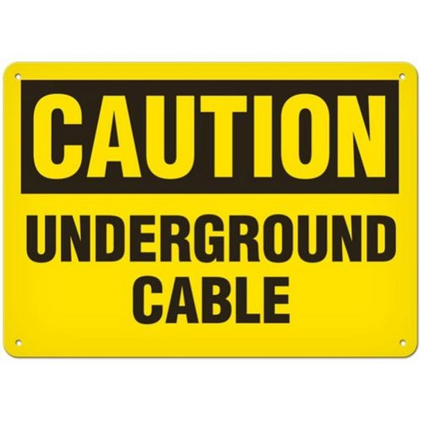 OSHA Safety Sign | Caution Underground | INCOM SS2048