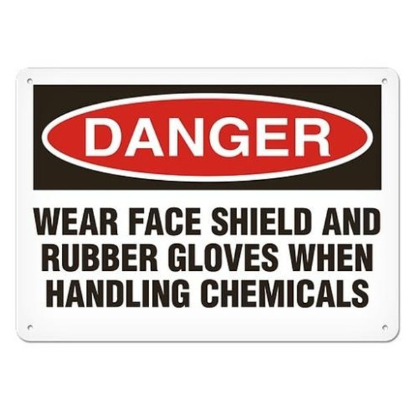 OSHA Safety Sign | Danger Face, Rubber | INCOM SS1024V, SS1024A, SS1024P, SC1024V, SC1024A, SC1024P, SA1024V, SA1024P