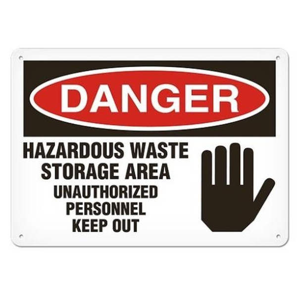 OSHA Safety Sign | Danger Hazardous Waste Storage Area | Incom Signs | All Safety