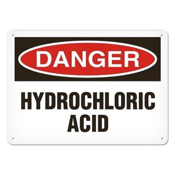 OSHA Safety Sign | Danger Hydrochloric | INCOM SS1044