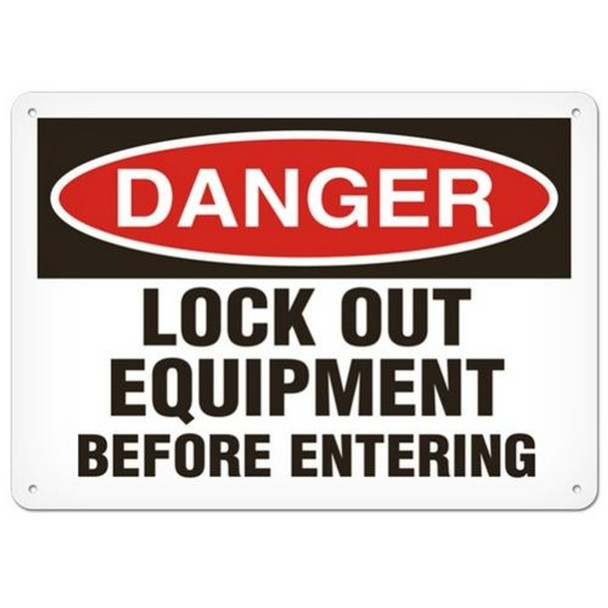 OSHA Safety Sign | Danger Lockout Equipment Before Entering | Incom Signs | All Safety