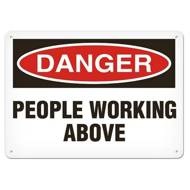 OSHA Safety Sign | Danger People Working Above | Incom Signs