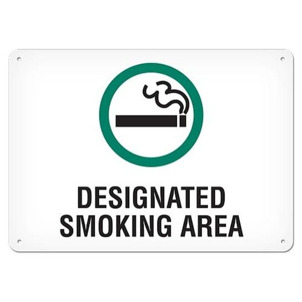 OSHA Safety Sign | Designated Smoking | INCOM SS5065V, SS5065A, SS5065P, SC5065V, SC5065A, SC5065P, SA5065V, SA5065P