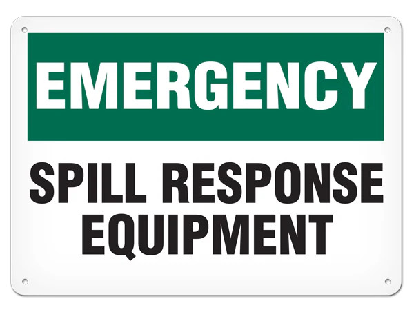 OSHA Safety Sign | Emergency Spill Response Equipment | Incom Signs | All Safety