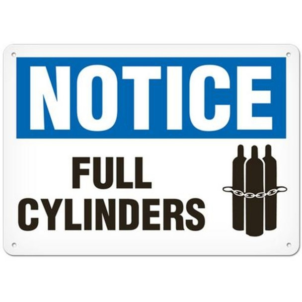 OSHA Safety Sign | Notice Full Cylinders | Incom Signs | All Safety