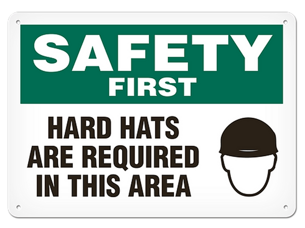 OSHA Safety Sign | Safety Hat Req'd SS5011V, SS5011A, SS5011P, SC5011V, SC5011A, SC5011P, SA5011V, SA5011P