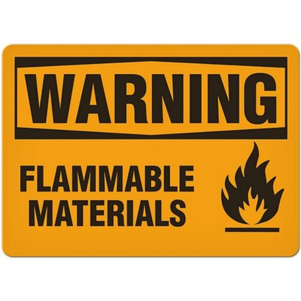 OSHA Safety Sign | Warning Flammable Materials | Incom Signs | All Safety