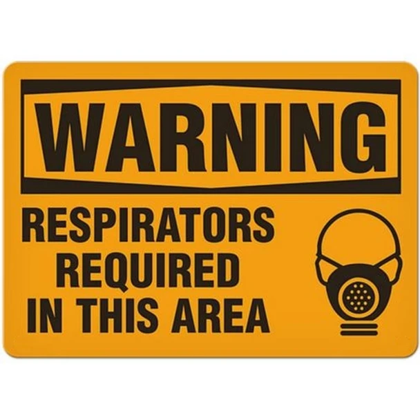 OSHA Safety Sign | Warning Respirators Required In This Area | Incom Signs | All Safety