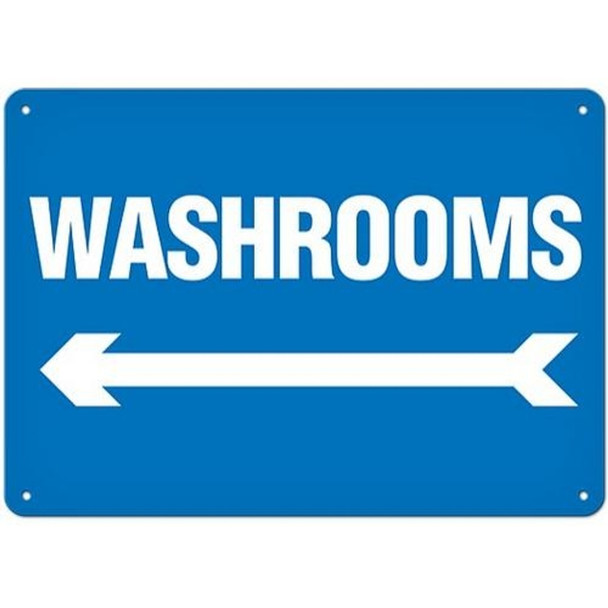OSHA Safety Sign | Washrooms With Left Arrow | Incom Signs | All Safety