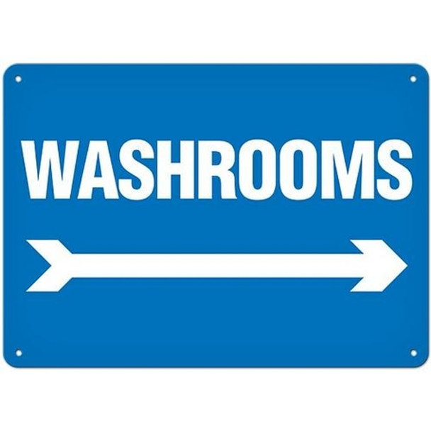 OSHA Safety Sign | Washrooms With Right Arrow | Incom Signs | All Safety