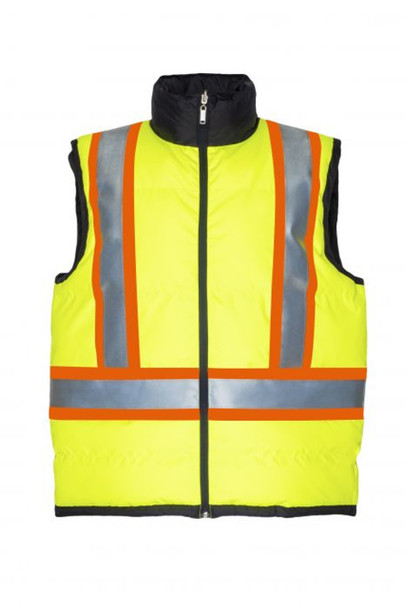 Hi-Vis Insulated & Reversible Vest | Projob P6708_P799/P6708_P011