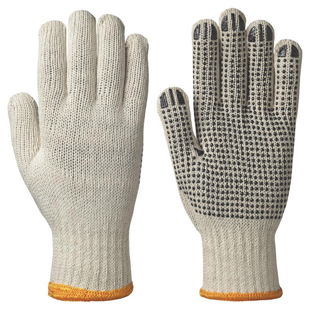 Knitted Poly/Cotton Glove with PVC Dots on Palm | 12 Pk | Pioneer 501/502 | All Safety