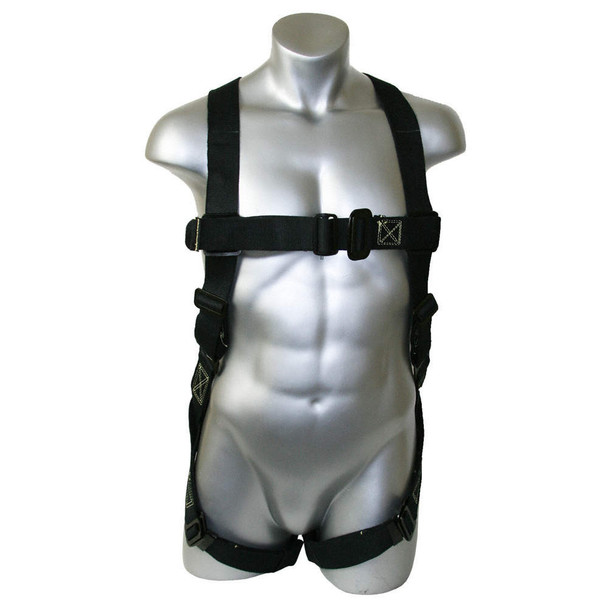 Black Kevlar Cross Over Harness with Back D-Ring | Guardian Fall Protection | All Safety