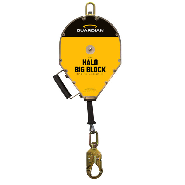 Halo Series 65' Gal Cable Retractable Lifeline with Swivel Top/Hook & Carabiner 10918CSA   