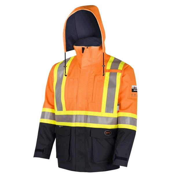 "The Defender" FR/ARC/Antistatic 300D Oxford Trilaminate Safety Rainwear Jacket | Pioneer 4484/4485 | All Safety