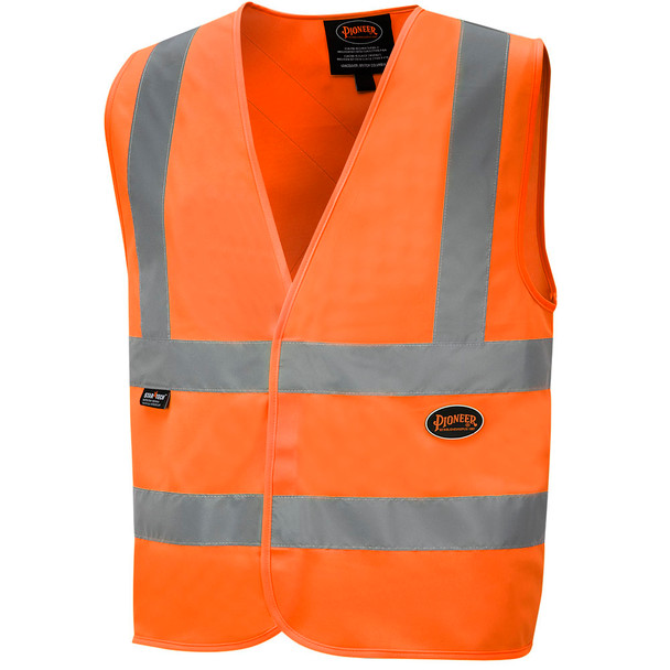 Hi-Viz Polyester Tricot Safety Vest with 2" Tape | Pioneer 6885/6886