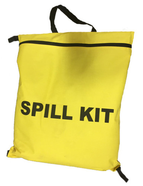 The " Oil Deluxe" Spill Kit - Yellow Zip "Spill Kit" Bag - 10 Gal Kit - Oil Only PU-SPILL-07
