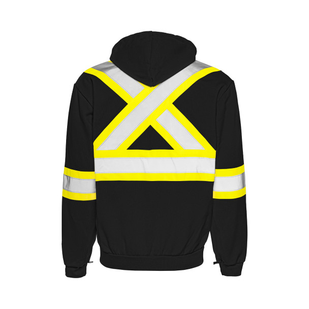 Hi Vis Hoodie with Detachable Hood | Ground Force TH3