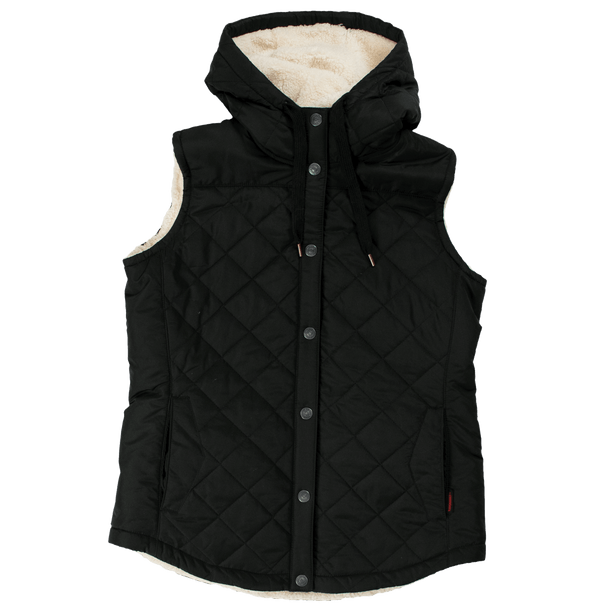 WomenÂ’s Quilted Sherpa Lined Vest | Tough Duck WV02   Safety Supplies Canada
