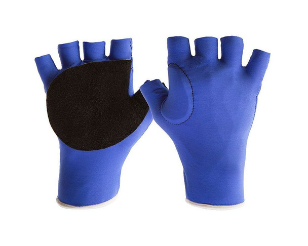 Anti-Impact Nylon Lycra Glove with Suede Leather Cover - Half Finger Style | Impacto | All Safety
