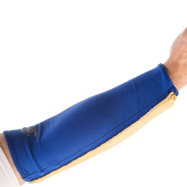 Pull-on Style Forearm Protector with Grain Leather Cover | Impacto | All Safety