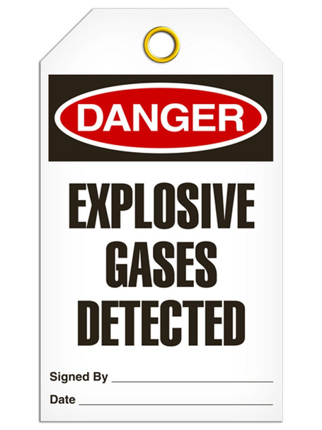 Danger - Explosive Gases Detected | Pack /25 | INCOM TG1066