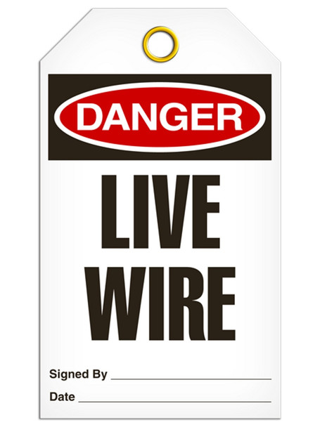 Danger - Live Wire | Pack /25 | Incom Signs | All Safety
