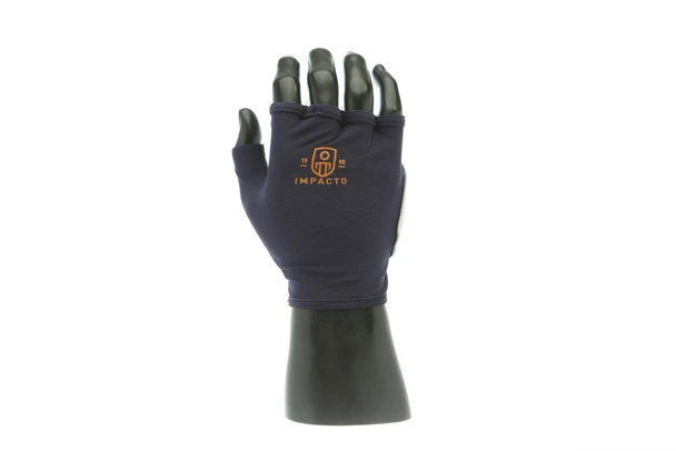 Leather Tool Grip Anti-Impact Glove - Fingerless Suede Leather Cover | Impacto | All Safety
