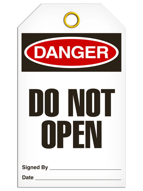 Danger - Do Not Open | Pack /25 | Incom Signs | All Safety