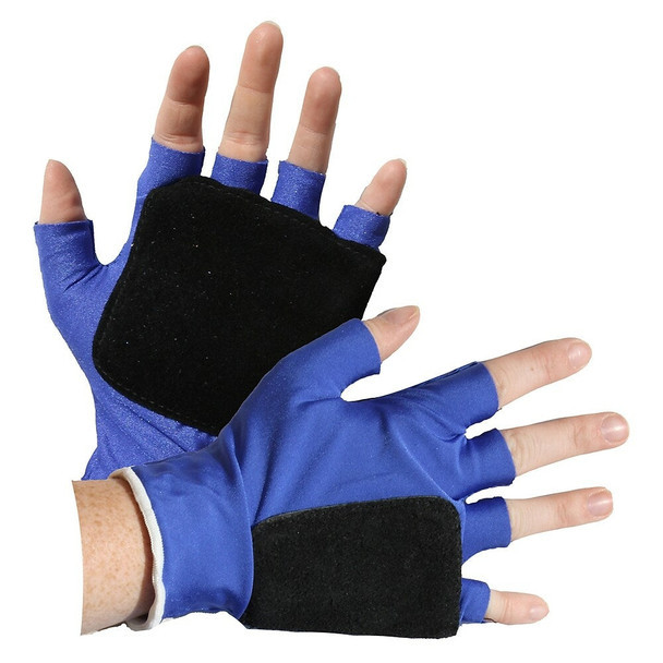 Anti-Impact Glove with Sorbothane Pad 1/8" and Black Suede Cover - Half Finger Style | Impacto | All Safety