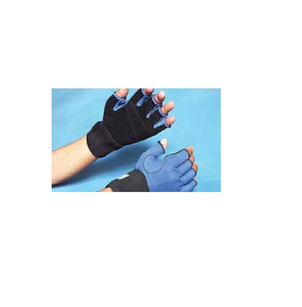 IMPACTO Anti-Impact Glove with Sorbothane Pad and Black Suede Cover - 3/4 Finger Style ER504WTB-PR