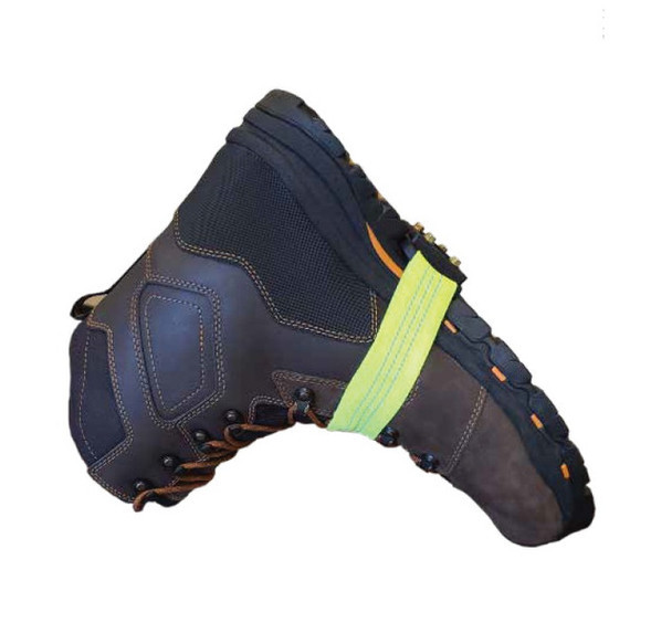 MIDCLEATFR Midcleat with HIVIS Reflective Green Strap and Brass Cleats | Impacto | All Safety