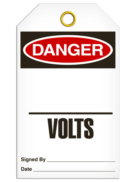 Danger - _____ Volts | Pack of 25 | Incom Signs | All Safety