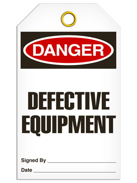 Danger - Defective Equipment | Pack of 25 | Incom Signs | All Safety