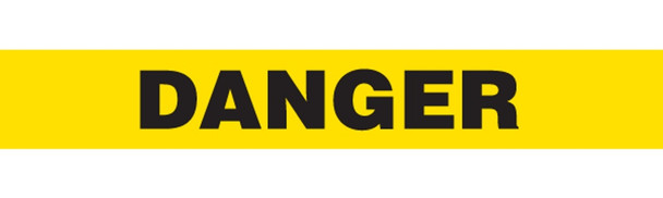 DANGER Barricade Tape | Pack of 12 (Yellow) | Value (1.5 MIL) | INCOM BT5056