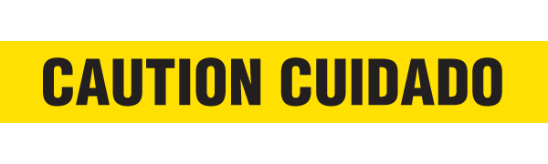 CAUTION CUIDADO Barricade Tape | Value (1.5 MIL) | Incom Signs | All Safety
