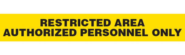 RESTRICTED AREA Barricade Tape | Pack of 12 | Contractor (2.0 MIL) | INCOM BT1041