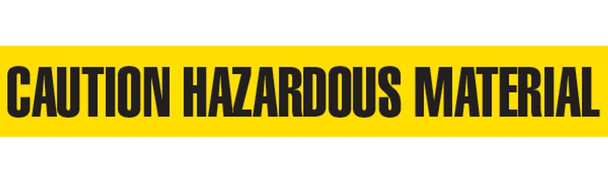 CAUTION HAZARDOUS Barricade Tape | Pack of 12 | Contractor (2.0 MIL) | INCOM BT1018